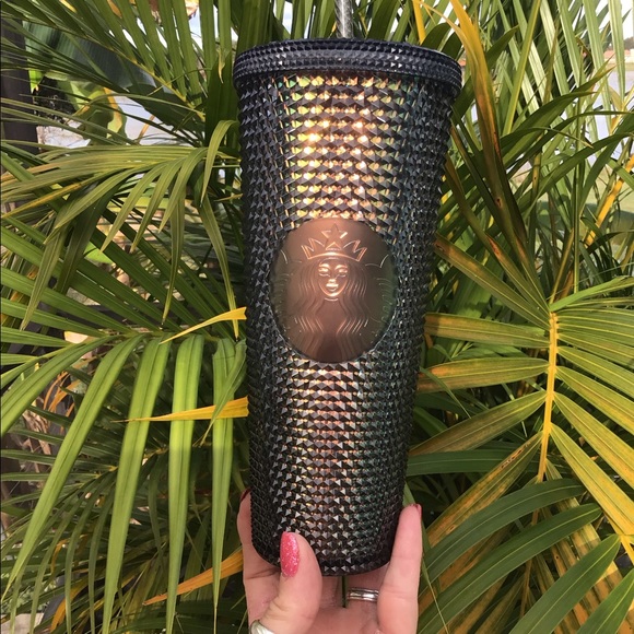 Starbucks New Black Iridescent Unicorn Studded Limited Edition Tumbler Cup 24oz